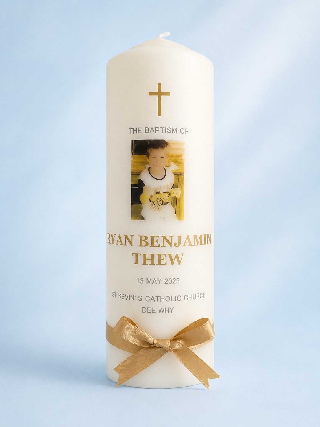 Custom Personalised Candles Australia by Flame of Faith